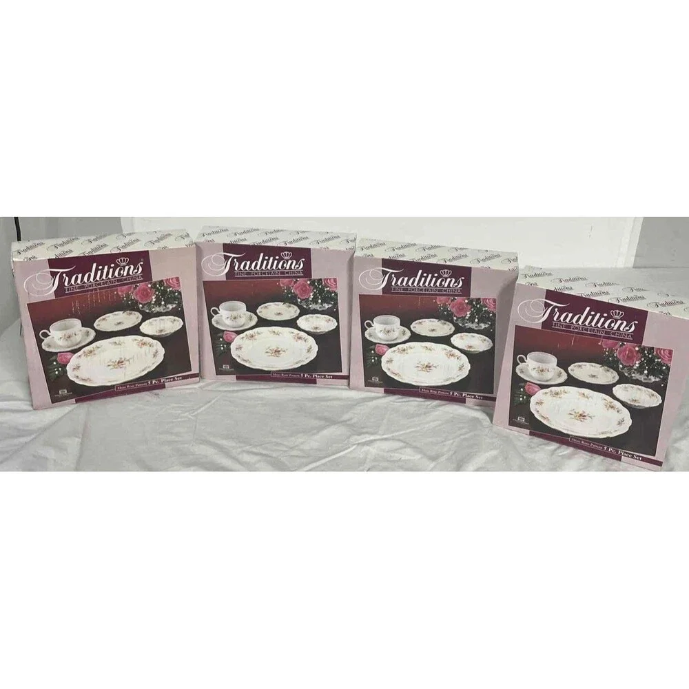 Traditions Johann Haviland Moss Rose 5-piece Dinner Set for 4